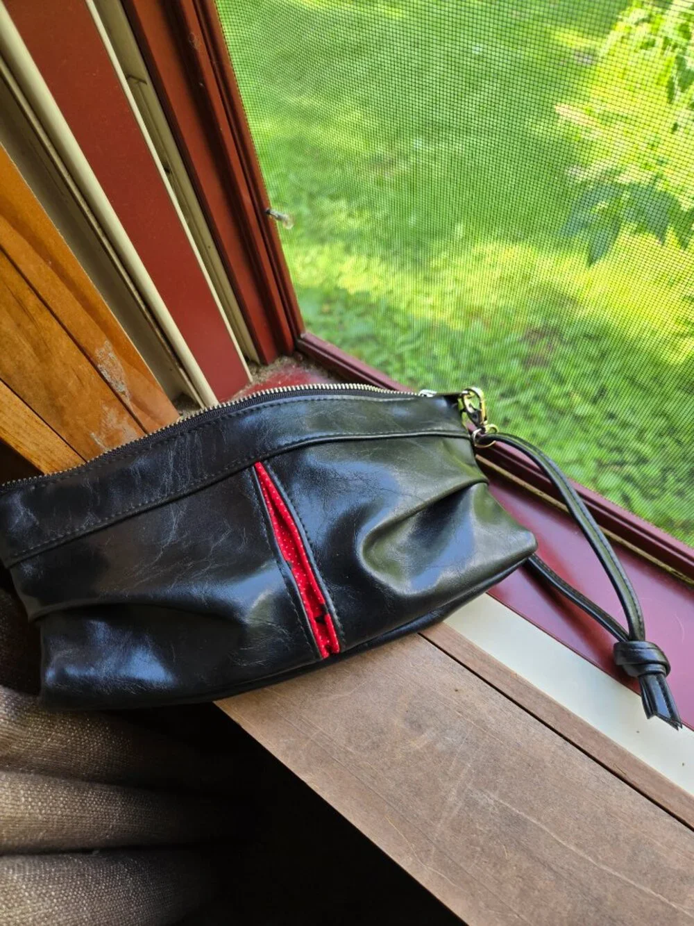 Charleston Large Topstitch Hobo Bag - Coated Canvas VEGAN
